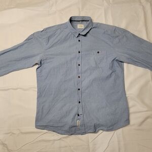 Frank & Oak Light Blue Casual Button Down Shirt